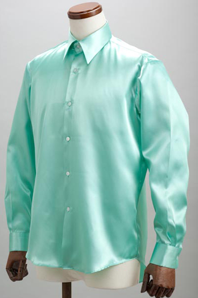 ミントグリーン色のシャツ販売店 全37色 カラーシャツ 通販 販売 メンズ ステージ衣装 上野屋シャツ店
