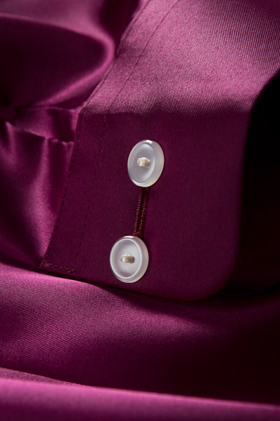 紫色のシャツ レディースモデル サテンシャツ バイオレット・全36色カラーシャツ【通販、販売、メンズ、ステージ衣装、上野屋シャツ店】