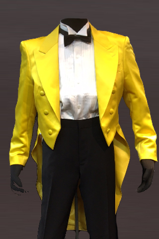黄色い燕尾ジャケット