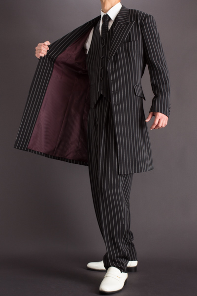ズートスーツ・zoot suit ペンシルストライプ ｜チカーノスーツ 【通販、販売、ステージ衣装、上野屋シャツ店】