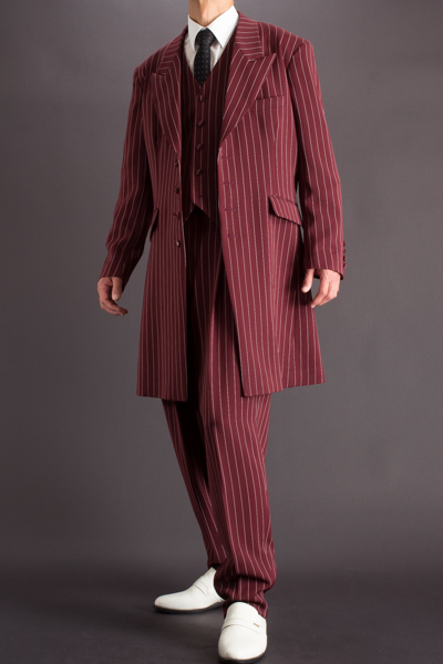 ズートスーツ・zoot suit ペンシルストライプ #0560 ワイン