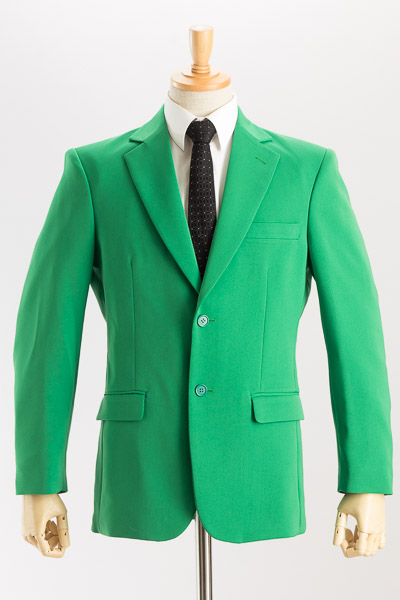 緑色ジャケット 緑色ブレザー カラージャケット シングル 2つボタン 