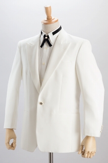 ピークドラペルシングルジャケットホワイト｜白いジャケット【通販  