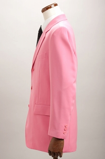 カラージャケット シングル3ボタン ショッキングピンク【通販、販売