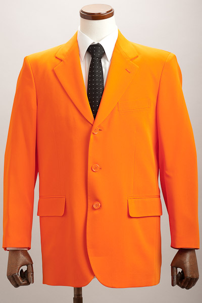 オレンジ色のジャケット カラージャケット シングル3ボタン オレンジ 通販 販売 ステージ衣装 上野屋シャツ店