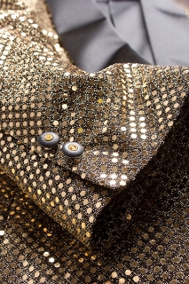 スパンコールジャケット ダブル ゴールド【ステージ衣装、通販、販売、メンズ、上野屋シャツ店】