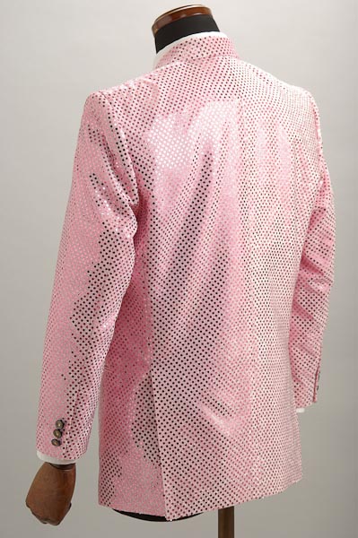 スパンコールジャケット シングル1ボタン ピンク 通販 販売 メンズ ステージ衣装 上野屋シャツ店