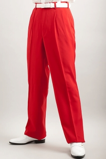 赤いスラックス | カラーパンツ ツータック レッド【通販、販売、メンズ、ステージ衣装、上野屋シャツ店】