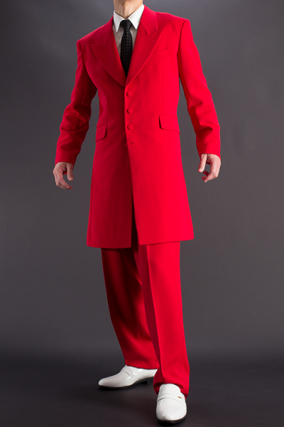 赤いズートスーツ・zoot suit 【通販、販売、ステージ衣装、上野屋