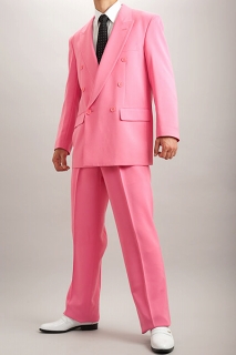 ピンクスーツ｜林家ペーさん風スーツ｜カラースーツ ダブル