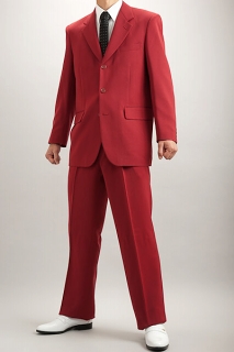 カラースーツ シングル 3つボタン ワインレッド・ぶどう酒色スーツ【通販、販売、メンズ、ステージ衣装、上野屋シャツ店】