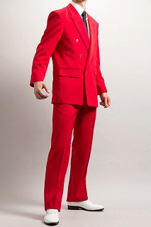赤いスーツ・カラースーツ ダブル レッド通販、販売、メンズ、ステージ