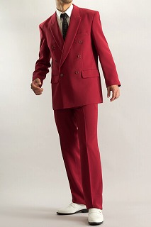 えんじ色のスーツ・カラースーツ ダブル ワインレッド【、通販、販売、メンズ、ステージ衣装、上野屋シャツ店】