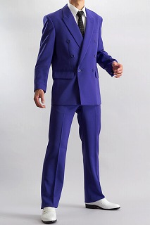 レディース紫色のスーツ