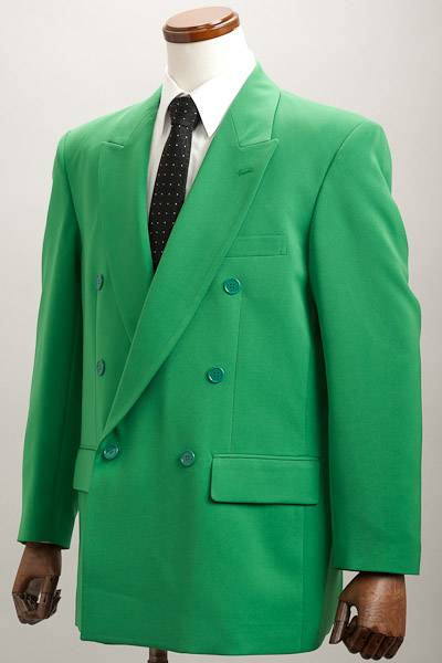 緑のスーツ カラースーツ ダブル グリーン ステージ衣装上野屋 通販 販売 メンズ ステージ衣装