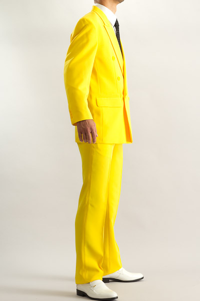 黄色のスーツ・カラースーツ ダブル イエロー【通販、販売、メンズ、ステージ衣装、上野屋シャツ店】