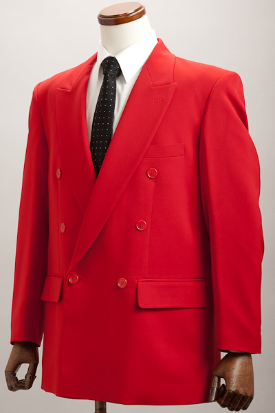 赤いスーツ | カラースーツ ダブル レッド【通販、販売、メンズ、ステージ衣装、上野屋シャツ店】