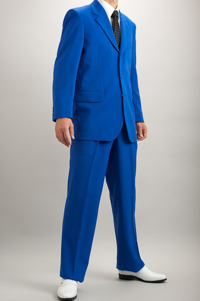 カラースーツ シングル 3つボタン ブルー 青いスーツ 通販 販売 メンズ ステージ衣装 上野屋シャツ店
