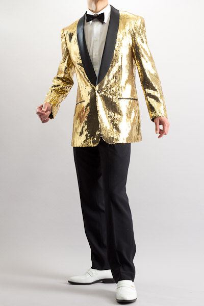 金色のジャケット、黄金のジャケット、ゴールド【メンズ、ステージ衣装