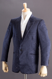 星の輝きラメジャケットネイビー｜ステージ衣装なら「上野屋」にお任せ  