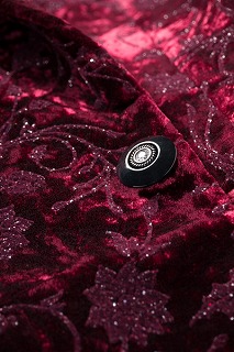 シックなワインカラーのベルベットステージジャケット｜上野屋シャツ店