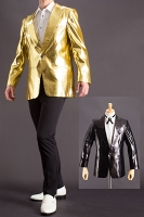 	メタリックジャケット　金