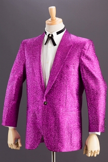 メタリックラメジャケット カラー：パープル 【通販、販売、メンズ  