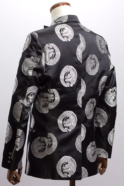 龍織柄ジャケット シングル1つボタン ＃mk416【通販、販売、メンズ、ステージ衣装、上野屋シャツ店】