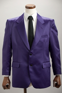 紫色ジャケット シングル2つボタン【サテンジャケット】 | なんぼ村上 