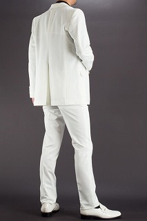 白いスーツなら当店で！矢沢永吉ファン必見！｜シングル２つボタンスーツ　ホワイト