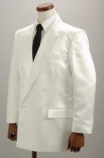 白いダブルスーツ【通販、販売、ステージ衣装、上野屋シャツ店】