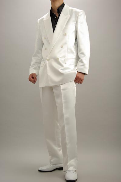 白いダブルスーツ 通販 販売 ステージ衣装 上野屋シャツ店