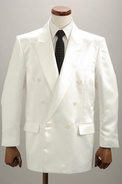 白いダブルスーツ【通販、販売、ステージ衣装、上野屋シャツ店】