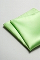 サテンポケットチーフ 37色 アップルグリーン